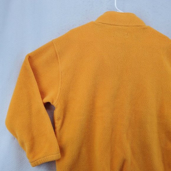 Lands End Sweater Men's Long Sleeve 1/4 Zip Polartec Pullover Yellow Extra Large - Picture 10 of 12